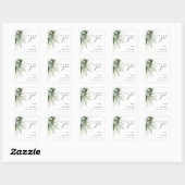 Greenery en Gold Leaf Dank je wel Wedding Sticker (Vel)