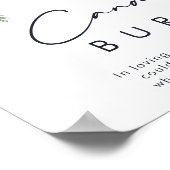 Greenery en Gold Leaf Deze kaars brandt Poster (Hoek)