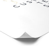 Greenery en Gold Leaf Kaarten en Gifts Custom Poster (Hoek)