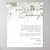 Greenery en Gold Leaf Unplugged Poster (Voorkant)