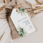 Greenery en Gold Leaf Wedding Welcome Gift Labels Cadeaulabel