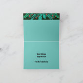 Greenery en Ornamented Folded Wenskaart Kaart (Binnen)