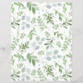 Greenery en White Flowers Hoeveel kurken onderteke (Achterkant)