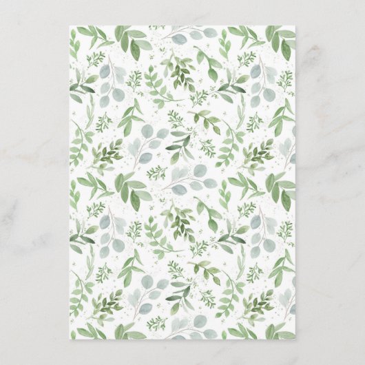 Greenery en White Flowers vinden het gastspel Informatiekaartje (Achterkant)