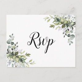 Greenery Enclosure RSVP kaart