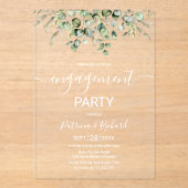 Greenery Engagement Party Acryl Uitnodigingen (Voorkant)