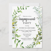 Greenery Engagement Party Kaart (Voorkant)