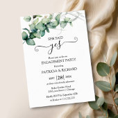 Greenery Engagement Party Kaart