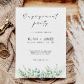 Greenery Engagement Party Wedding Invitation Kaart