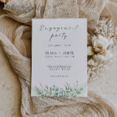 Greenery Engagement Party Wedding Invitation Kaart