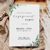 Greenery Engagement Party Wedding Invitation Kaart