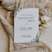 Greenery Engagement Party Wedding Invitation Kaart