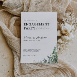 Greenery Engagement Party Wedding Invitation Kaart