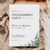 Greenery Engagement Party Wedding Invitation Kaart
