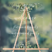 Greenery Engagement Party Welkom Acryl Bord (Neutraal)
