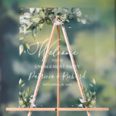 Greenery Engagement Party Welkomstbord Acryl Bord (Neutraal)
