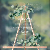Greenery Engagement Party Welkomstbord Acryl Bord (Neutraal)