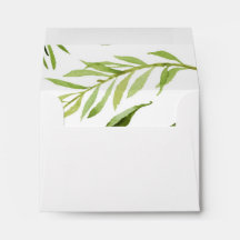 Greenery Envelope, RSVP, Dank u, Envelope