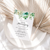 Greenery Eucalyptus 50th Wedding Jubileum Kaart
