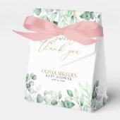 Greenery Eucalyptus A Sweet Hartelijk dank Baby sh Bedankdoosjes (Voorkant Zijde)