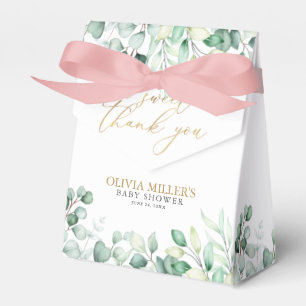 Greenery Eucalyptus A Sweet Hartelijk dank Baby sh Bedankdoosjes