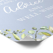 Greenery Eucalyptus Advice and well wil Sign Poster (Hoek)