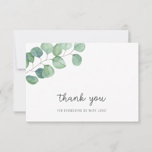 Greenery Eucalyptus - baby shower bedankt