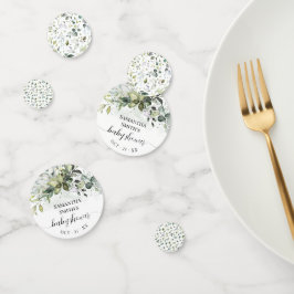 Greenery Eucalyptus Baby shower Confetti