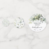 Greenery Eucalyptus Baby shower Confetti (Achterkanten)