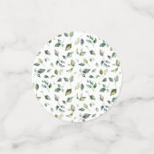 Greenery Eucalyptus Baby shower Confetti (Kleine voorkant)