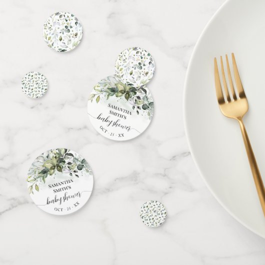 Greenery Eucalyptus Baby shower Confetti (Groep)