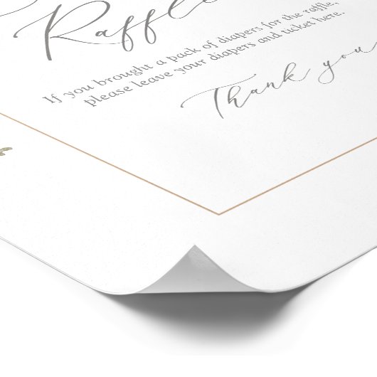 Greenery Eucalyptus Baby shower Diaper Raffle Poster (Hoek)