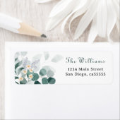 Greenery eucalyptus baby shower etiket (Insitu)