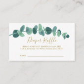 Greenery Eucalyptus Baby shower Informatiekaartje (Voorkant)