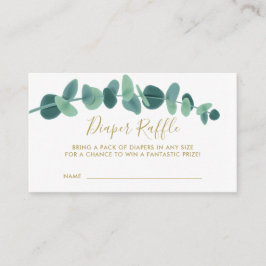 Greenery Eucalyptus Baby shower Informatiekaartje