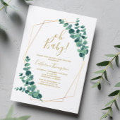 Greenery Eucalyptus Baby shower Kaart