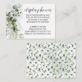 Greenery Eucalyptus-beeldscherm Geen oploopschoene Informatiekaartje (Voorkant / Achterkant)