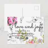 Greenery Eucalyptus, Black Ink, Wedding Elopement Briefkaart (Voorkant / Achterkant)