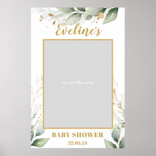 Greenery Eucalyptus boho baby shower foto prop Poster