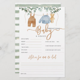 Greenery eucalyptus Boho Baby shower Geme