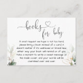 Greenery eucalyptus book request enclosure card informatiekaartje (Voorkant)