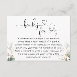 Greenery eucalyptus book request enclosure card informatiekaartje