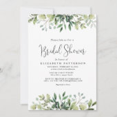 Greenery Eucalyptus Botanisch Vrijgezellenfeest Kaart (Voorkant)