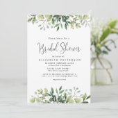 Greenery Eucalyptus Botanisch Vrijgezellenfeest Kaart (Staand voorkant)