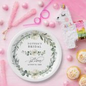 Greenery Eucalyptus Bridal Shower Papieren Bordje (Feest)