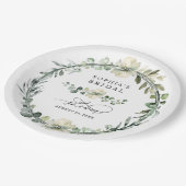 Greenery Eucalyptus Bridal Shower Papieren Bordje (Gekanteld)