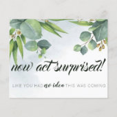 Greenery Eucalyptus Bridesmaid proposal Kaart (Voorkant)