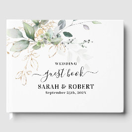 Greenery Eucalyptus bruiloft Guest Book Gastenboek