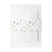 Greenery Eucalyptus bruiloft uitnodiging buikband Uitnodigingen Wikkel (Voorkant Voorbeeld)