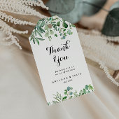 Greenery Eucalyptus Calligraphy Weddenschap Bedank Cadeaulabel